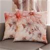 PETTI Artigiani Italiani - Coppia di Federe Cuscino 30x30 cm in Microfibra, Cuscini Arredo Camera da Letto, Divano, Salotto, Set 2 Fodere Copricuscino, Federa Floreale 1, 100% Made in Italy