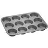 Aeternum Bakeware Petravera Stampo per Muffin da 12 Pezzi, Antiaderente in Carbon Steel, Pasticceria