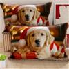 PETTI Artigiani Italiani - Coppia di Federe Cuscino 50x80 cm in Microfibra, Federe Natalizie, Cuscini Arredo di Natale Camera da Letto, Divano, Salotto, Set 2 Fodere Copricuscino, Federa Xmas 15