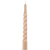 Cereria Di Giorgio - 6 Candele Tortiglione - Ø 2.2 cm h. 21 cm - Cipria