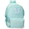 Pepe Jeans Nerea Zaino Porta PC Doppio Scomparto Adattabile a Trolley 15.6" Blu 31x44x15 cm Poliestere 23.87L