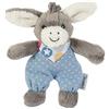 Sterntaler Mini-Peluche Emmi, Sonaglio Integrato, per Neonati, 17 cm, Grigio/Celeste