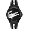 Lacoste Orologio Analogico al Quarzo da Uomo Collezione NEOCROC con Cinturino in Silicone Nero - 2011185