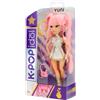 K-POP IDOL Bambola Yuni Bambole alla moda Stile K-Pop Moonlight, capelli rosa intrecciati. 3 accessori per creare outfit Età 3+