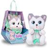 Baby Paws Husky, Peluche Interattivo con Suoni, Apre e Chiude gli Occhi ed Include Borsetta, Copertina, Giocattolo Bambine e Bambini +3 Anni