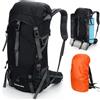 Cozary Zaino Trekking 70L Anti-Strappo Impermeabile con Copripioggia, Sistema Traspirante per Escursionismo Campeggio Montagna