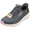 Skechers Donna Edgeride Impression Slip-In ALLENATRICE, Navy Knit/Lavender Trim, 37.5 EU