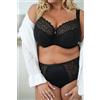 Krisline Betty Reggiseno Balconcino, NERO