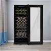DSYOGX - Frigorifero per vino a 9 ripiani freestanding, 76 l, per la conservazione del vino in salotti, uffici, cucine, bar, 50,5 x 34,5 x 98,5 cm