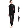 Cressi Castoro Lady Monopiece Wetsuit, Muta Subacquea Donna in Neoprene High Stretch, Nero/Rosso 5 mm, L/4