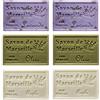 Natura Collection Piccolo Stock 6 (sei) pezzi Saponetta di Marsiglia 125g Profumazioni miste 6 pz x 125g Lavanda Oliva Argilla