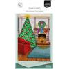 Vaessen Creative Timbro in Silicone - Soggiorno Natalizio | Trasparente, Lavoro preciso, DIY, Biglietti fatti a mano, Buste, Scrapbooking, Con stamping tool e blocchi acrilici