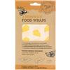 Tala Involucri riutilizzabili in Cera d'api, Motivo Formaggio, 3 Sacchetti da 18 x 20 cm, 25 x 28 cm e 33 x 35,5 cm