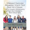 Versant English Speaking Voice Test Practice Exams with Sample Respo (Tascabile)