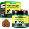 Probiotici per Cani 120 Chews Masticabili, Integratore Digestivo Con Enzimi E Pr