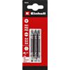 Einhell Accessories Einhell 3 pezzi set di inserti doppi, 65 mm, PH/SL | Lama doppia pratica | acciaio CrV | profili di azionamento versatili | attacco E 6.3