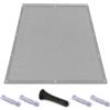 AJALGZ Vela Ombreggiante 5.4x7.5m Rettangolare Impermeabile - Tenda da Sole per Esterno Anti-UV - Telo Parasole con Occhielli e Corde per Giardino, Terrazzo, Patio - Grigio Chiaro