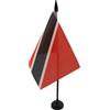 AZ FLAG Bandiera da Tavolo Trinidad e Tobago 15x10 cm Base Plastica