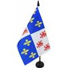AZ FLAG Bandiera da Tavolo Piccardia 21x14 cm Poliestere 100D Base Plastica