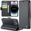Phernykas Custodia a Libro Portafoglio per iPhone 14 Pro, RFID Magnetica | 3 Slot - Per Pendolarismo, Flip Cover Doppia Fibbia Laterale, Pelle PU Anti-Macchia, Supporto, Lavoro, Telefono Libretto