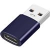 Generic Adattatore USB C | 4,9 x 3,18 x 3,18 cm Usb3 femmina maschio a adattatore | Lega di alluminio USB C femmina a maschio, trasferimento dati super veloce e ricarica rapida, compatibile per PC portatili
