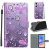 KENHONER Custodia per Samsung Galaxy A05s, fiore | Portafoglio Pelle PU, Magnetica, Resistente Agli Urti, Scomparto Carte Credito, Pieghevole, Flip Libro, Motivo
