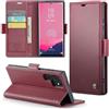 Phernykas Custodia a Libro Portafoglio per Samsung S24 Ultra, RFID | 3 Slot - Per Pendolarismo, Flip Cover Doppia Fibbia Magnetica, Pelle PU Anti-Macchia, Supporto, Lavoro, Telefono Libretto