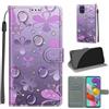 KENHONER Custodia per Samsung Galaxy A51, fiore | Portafoglio Pelle PU, Magnetica, Resistente Agli Urti, Scomparto Carte Credito, Pieghevole, Flip Libro, Motivo