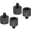 PATIKIL Adattatore Vite Per Treppiede M10 Femmina 1/4 Maschio 4Pz Connettori Dado Treppiede Vite Montatura Fotocamera Convertitore Doppia Testa Per Supporto Microfono Accessori 20 Mm