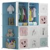 MAGIC SELECT Armadio Modulare per Bambini, Scaffalatura Modulare, Armadio per Bambini, Organizer Modulare, Scaffale per la Casa, 16 Moduli.