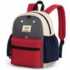 livbote Zainetto Bambina Zaino Asilo Zainetto Bambino Ragazza Sacca Asilo con Nome | Zaino Bambina Bimba Scuola Elementare Porta Bambino 2-5 anni 30 cm - Rosso