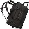 SONS OF ALOHA Borsa da viaggio XL con ruote, zaino 3 in 1, borsa da viaggio e trolley, impermeabile, con scomparto per scarpe e angoli protettivi per uomo e donna, zaino da viaggio in Ripstop di alta qualità, Nero