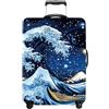 PEARLOVE Custodia per Valigia, Protezione per Valigia, Custodia da Viaggio per valigie da 20 a 34 pollici, Accessori da Viaggio Elastici e Lavabile in Spandex, #20, M(fits 24-26Inch suitcase