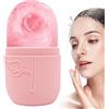 Generico Ice Roller, Facial Cold Massager, Firming Soothing Skin Tool, Spa Roller | Puffiness Relaxation for Home, Travel, Beauty Routine, 4.72x2.76x1.97 inches, White, Purple, Black, Pink