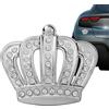 Genérico Adesivo con corona regina per auto, emblema di brillantini da 5 x 6 cm, configurazione conveniente, etichetta gommata