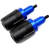 CCYYMOWOK Tamponi Paratelaio Moto Accessori per Suzuki GSXS 750 1000 GSX-S1000GT GSR 750 600 400 Protezione per Telaio Protezioni del Anticaduta (Blu)