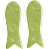 DECOMELODY Set 2 Pezzi Strumenti Massaggio in Xiuyan Verde, Bordo Liscio e Design Creativo Rotondo per Alleviare Dolori Articolari e Massaggio Cervicale