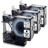 MarkField 3x Nastro Compatibile con Dymo D1 45013 S0720530 Etichette, 12mm x 7m, Nero su Bianco, Compatibile per Dymo LabelManager 160 220P 420P, LabelWriter 450 DUO, LabelPoint 150 250