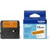Brother Btag-t31 | Nastro originale per etichettatrici PTN10 PTN20, PTN25BT | Nero su Arancione | Ampiezza 12 mm | Lunghezza 4 m