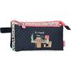 Enso Travel Time Astuccio triplo blu 22 x 12 x 5 cm poliestere