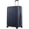 Hauptstadtkoffer Q-Damm Trolley Grande (78 cm) 111-133 L, Blu scuro | Scocca Rigida ABS · Serratura TSA · Espandibile · 4 Ruote · Parti Sostituibili · Bagaglio da Stiva · Vacanze · 2-3 Settimane