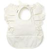 Elodie Details Bavaglino Impermeabile per Bimbo e Bimba Design Scandinavo - Vanilla White, Bianco