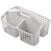 Generic Cestino da doccia in plastica con scomparti, cestino da doccia portatile, organizer per articoli da toeletta, cestino portaoggetti per bagno (grigio)