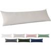 BEDSURE Federe Cuscini 40x145 Cotone - Set da 2, Oeko-TEX, Beige