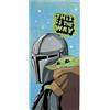 Jay Franco Kids Star Wars The Mandalorian Telo Mare in Cotone 100% - 71 x 147 cm Asciugamano Super Morbido, Piscina e Viaggio, Prodotto con Licenza Ufficiale, Blu