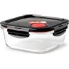 LocknLock LOCK & LOCK - Contenitore salvafreschezza in vetro, adatto al microonde, con coperchio per forno, microonde e congelamento, diverse misure (1400 ml)