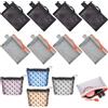 Pushiibee Buste Rete con Zip, 12 Pezzi Mini Pochette Rete con Cerniera, 6 Colori Mini Buste Mesh Portaoggetti per Chiavi Rossetto Carte e Viaggi Organizer da Borsa