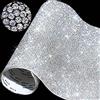 IRIVER BLANK 12.000 fogli di strass luccicanti da 2 mm, decorazione per auto fai da te, autoadesivi, riparazione del calore, gemme glitterate, adesivi per auto e decorazioni artigianali (bianco)