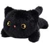 Generic Simpatici magneti a forma di gatto, in peluche nero, decorazione per frigorifero, simpatico gatto, decorazione magnetica per auto, cruscotto, scrivania, frigorifero, armadietto, regalo per gli amanti