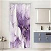 Uiiooazy Tenda Doccia Antimuffa 90x180cm Effetto Marmo Violetto Gradiente